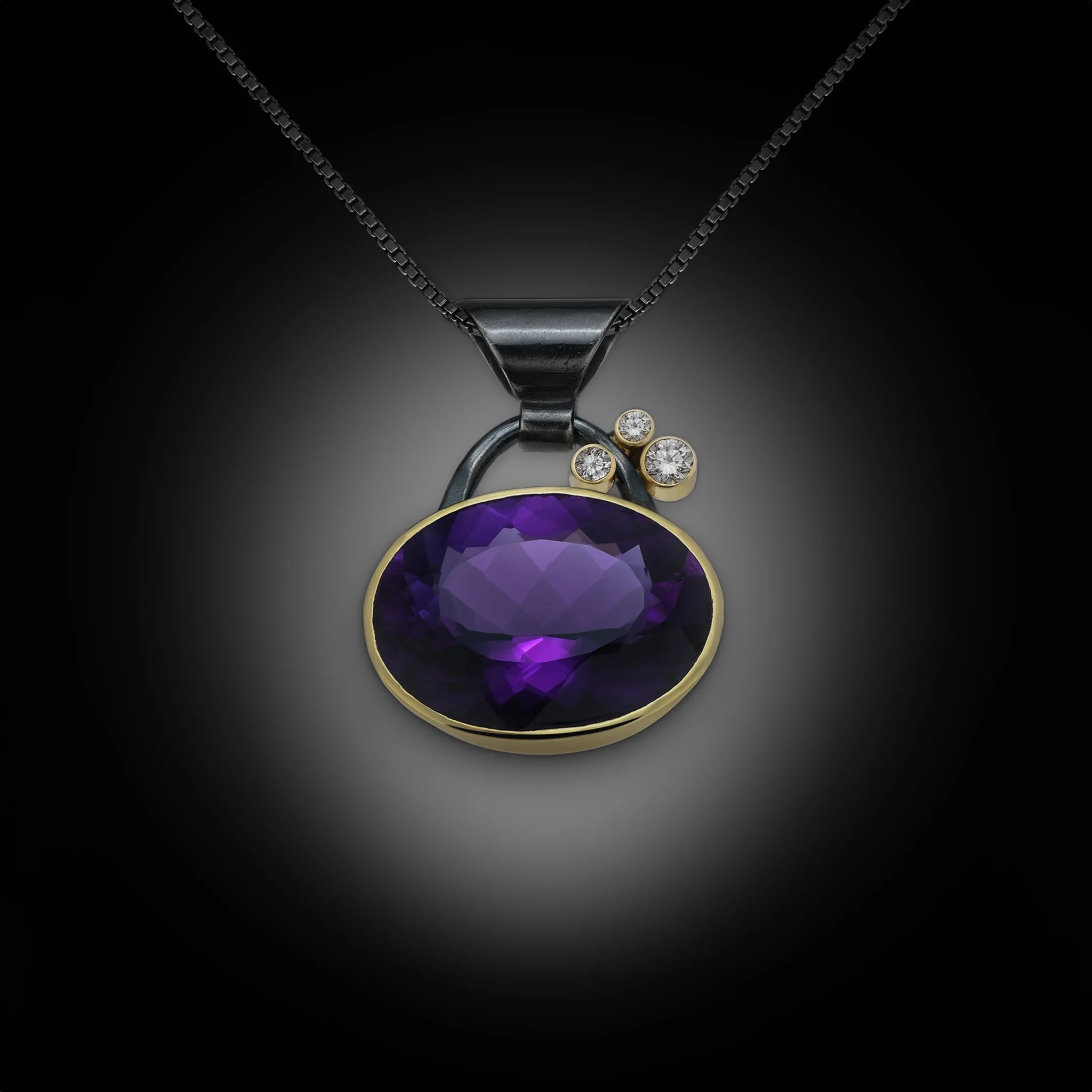 Fashion 18k Amethyst pendant