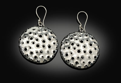 Small Sterling Silver Reef Earrings